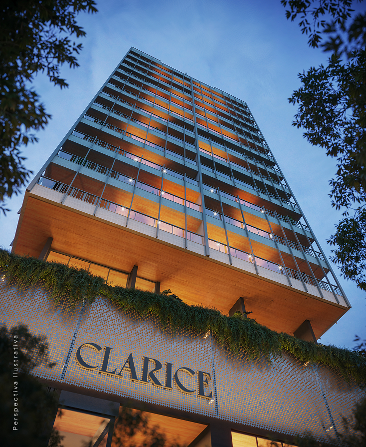 Fachada do empreendimento Clarice